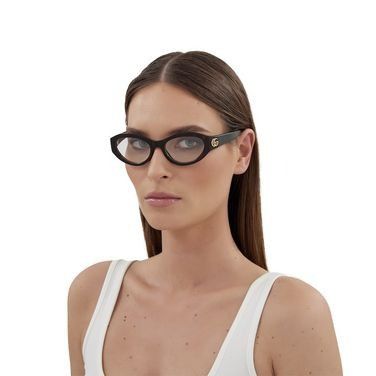 Gucci NEW GUCCI EYEGLASSES GG1405O 001 BLACK OVAL GUCCI EYEWEAR Size ONE SIZE - 2 Thumbnail