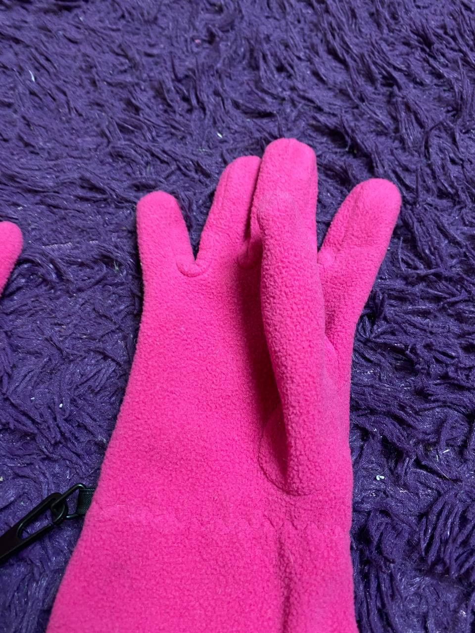 Nike × Vintage Nike Vintage Gloves Men’s Black Small Swoosh Y2K Size ONE SIZE - 6 Thumbnail
