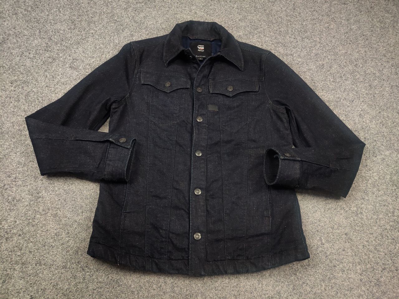 G-Star G Star Raw 3301 Lining Overshirt Blue Denim Vintage Jacket Size US S / EU 44-46 / 1 - 3 Thumbnail