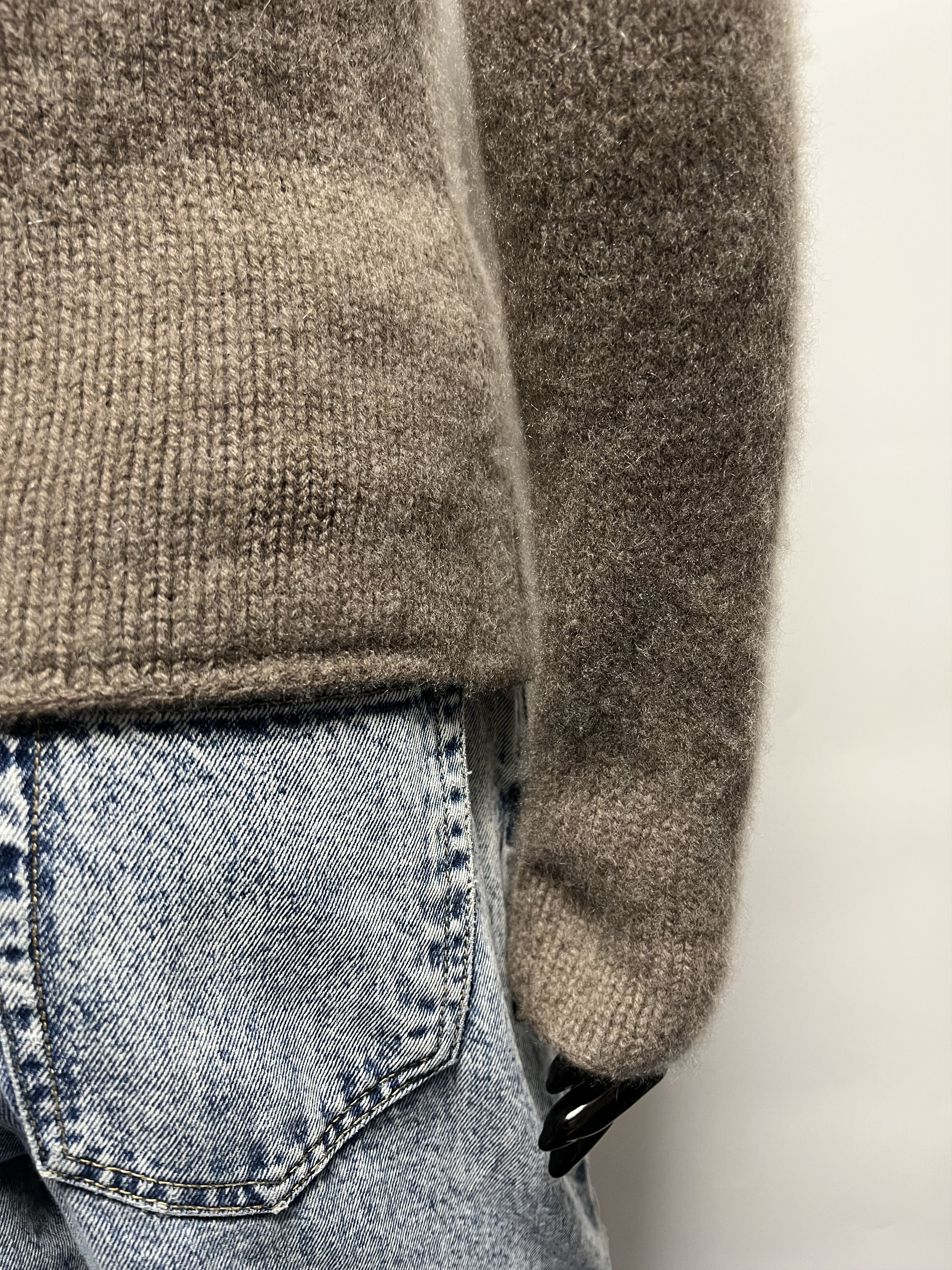 Other 100% Cashmere Women’s Knit Full Zip Sweater Real Fur Trim Size S / US 4 / IT 40 - 11 Thumbnail