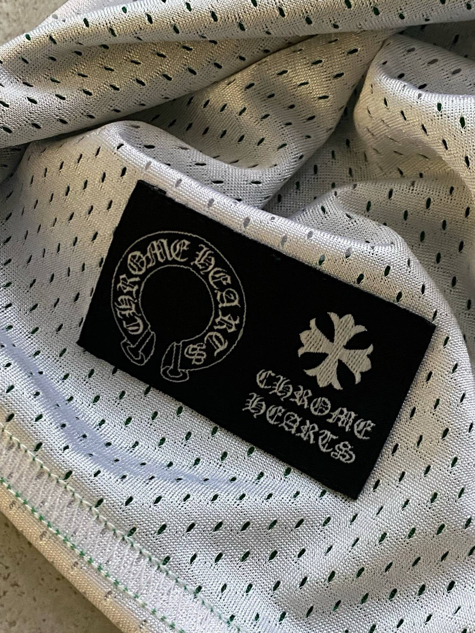 Chrome Hearts CHROME HEARTS Mesh Reversible Basketball Jersey GREEN/WHITE Size US L / EU 52-54 / 3 - 4 Thumbnail