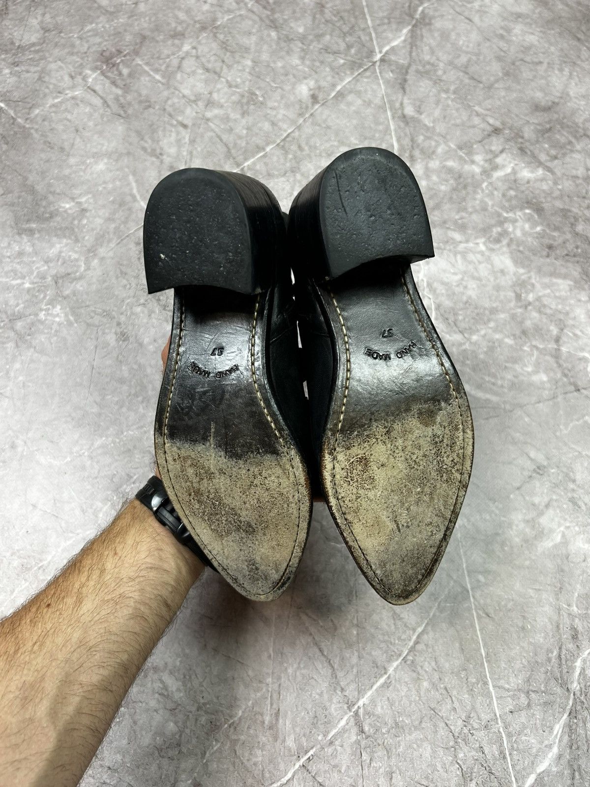 The Last Conspiracy The Last Conspiracy Black Soft Leather Ankle Boots Size 37 Size US 7 / IT 37 - 8 Thumbnail