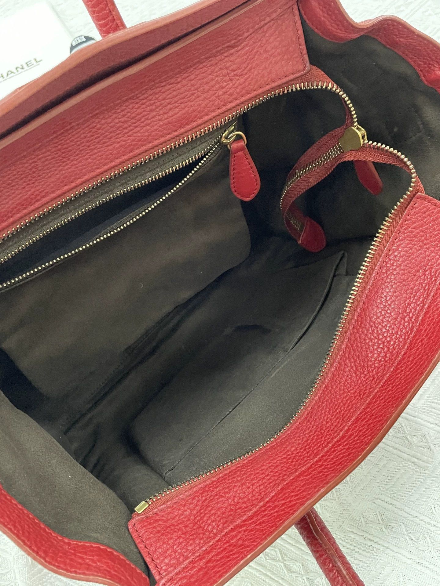 Celine Celine red smiley face handbag Size ONE SIZE - 4 Thumbnail