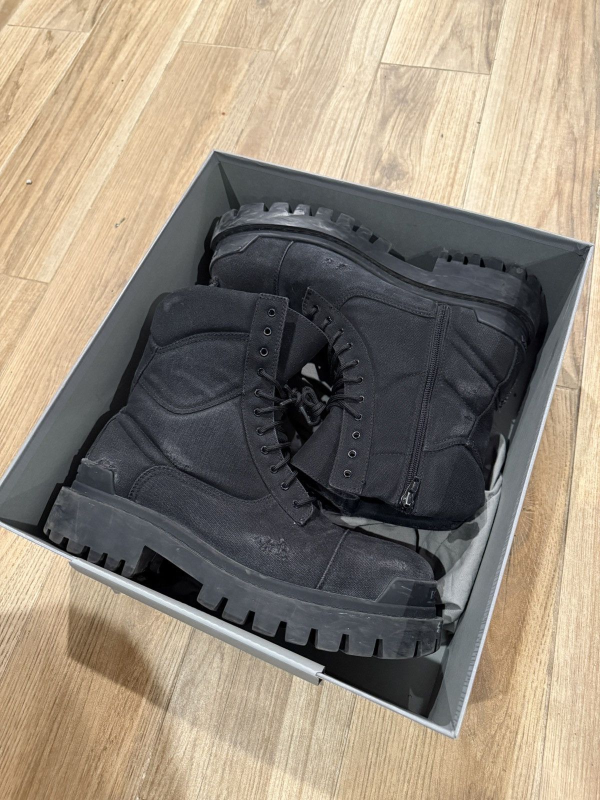 Balenciaga Balenciaga Distressed Strike Boots 44 Size US 11 / EU 44 - 3 Thumbnail