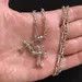 Jewelry Double Cross Necklace Punk Gothic Size ONE SIZE - 6 Thumbnail