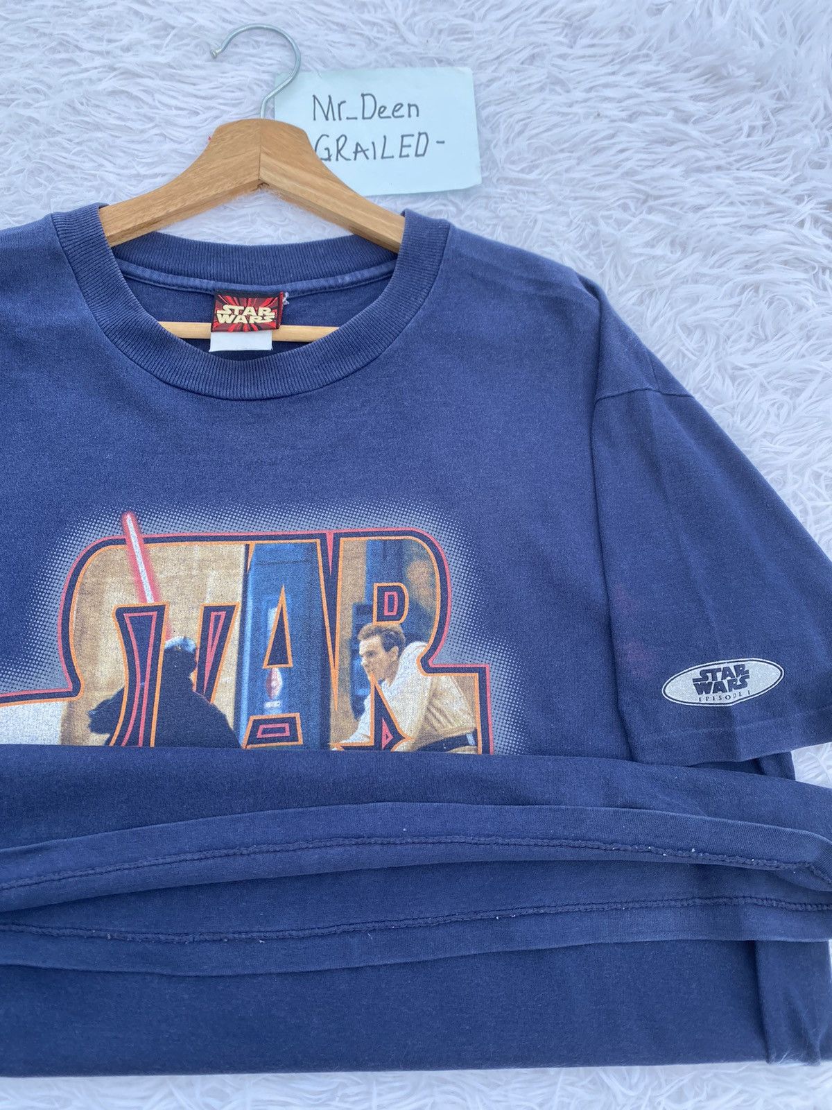Star Wars Rare Vintage 90s Star Wars Episode 1 T-shirt Size US L / EU 52-54 / 3 - 18 Thumbnail