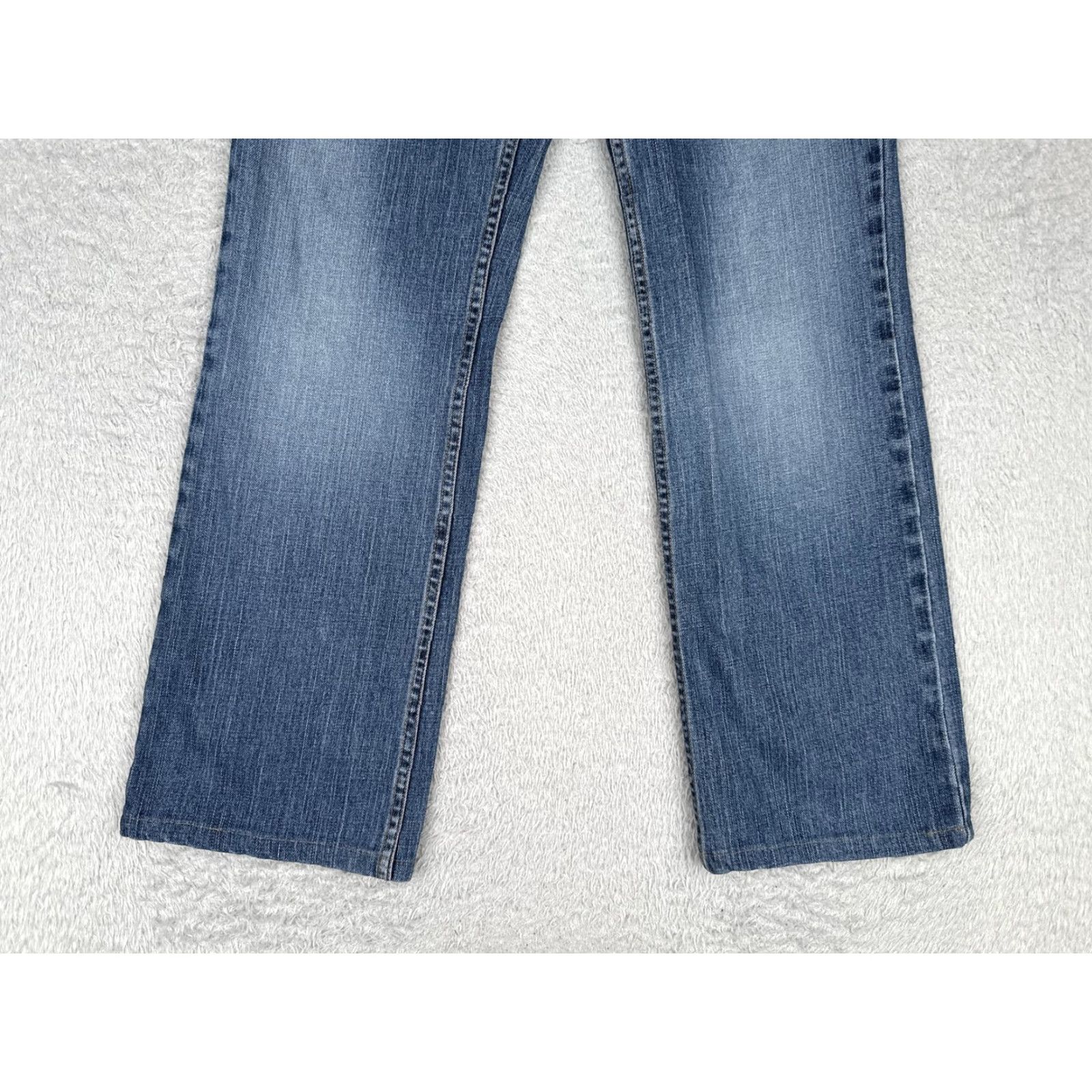 Eddie Bauer VINTAGE No, Eddie Bauer Jeans Womens 8 Blue Straight Leg Mid Rise Stretch Denim Medium Wash Size 30" / US 8 / IT 44 - 2 Thumbnail