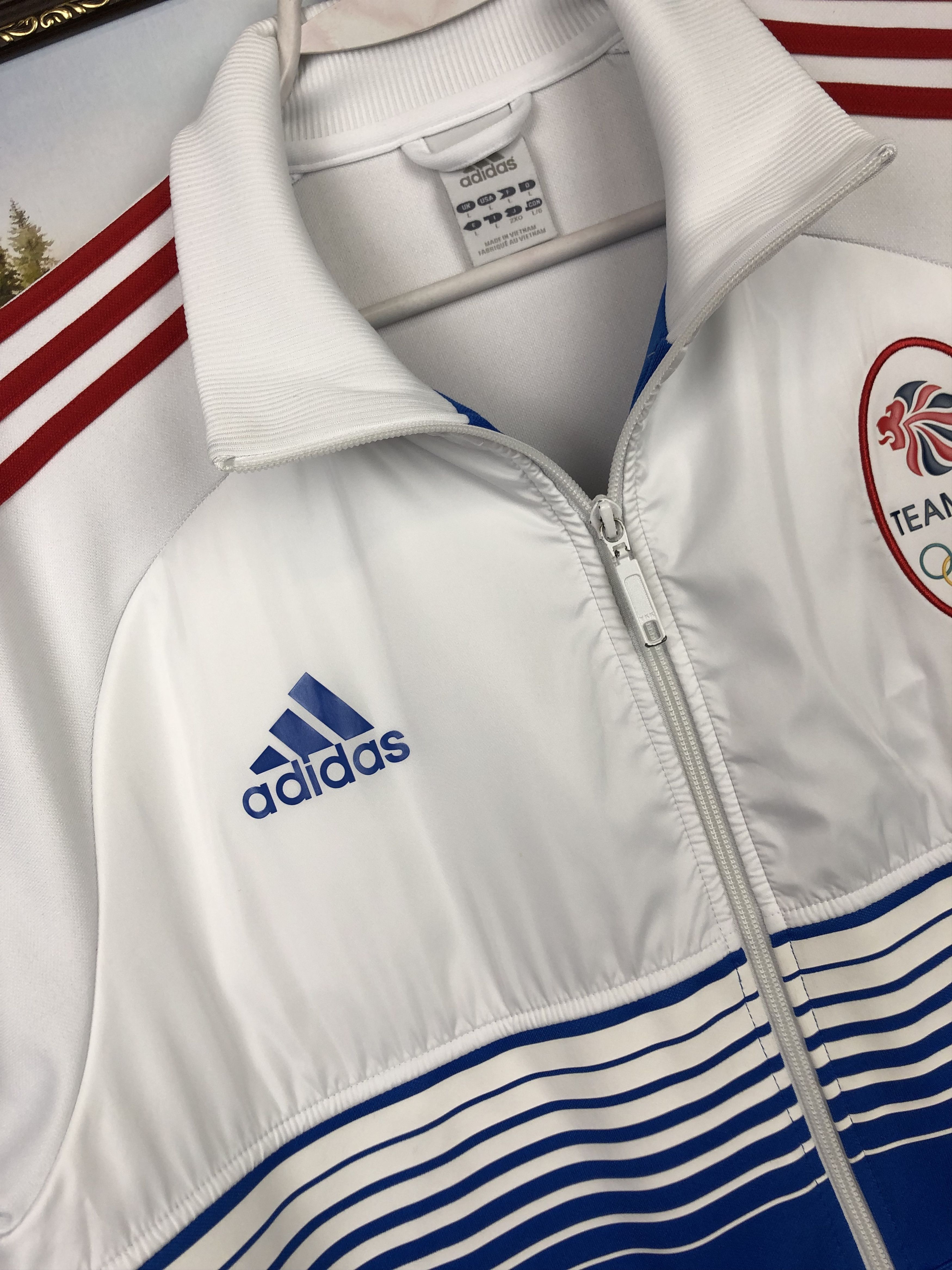 Adidas Vintage Adidas Olympics Originals Team Great Britian Jacket Size US L / EU 52-54 / 3 - 3 Thumbnail