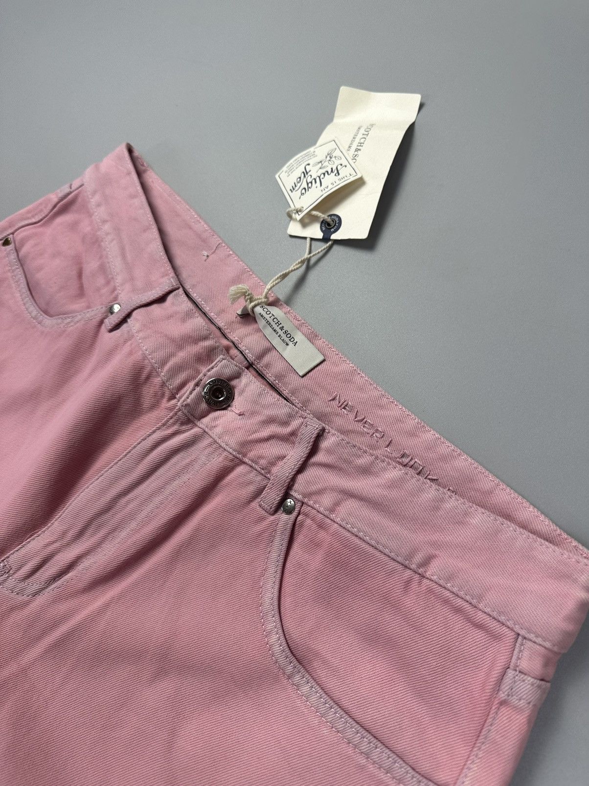 Scotch & Soda Unisex pink denim pants scotch&soda Size US 30 / EU 46 - 3 Thumbnail