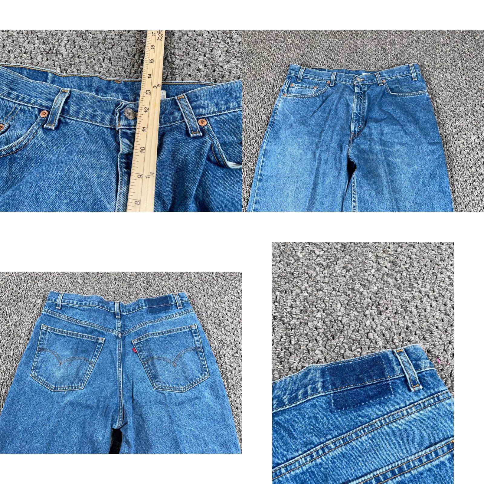 Levi's VINTAGE Levi's 550 Jeans Mens 550 Relaxed Fit 36 x 31.5 Blue Denim Tapered 90s Grunge Retro Hipster Classic X Size US 38 / EU 54 - 8 Thumbnail