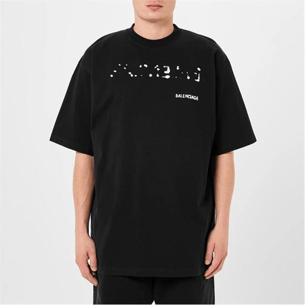 Balenciaga Logo-Print Cotton-Jersey T-Shirt Size US M / EU 48-50 / 2 - 5 Thumbnail
