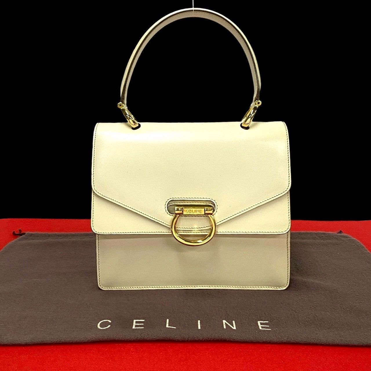 Celine Celine Handbag White Leather Size ONE SIZE - 1 Thumbnail