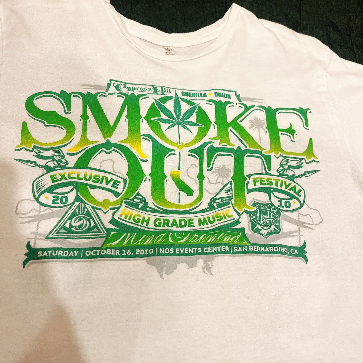 Band Tees × Vintage Cypress Hill Smoke Out Festival 2010 Size US S / EU 44-46 / 1 - 2 Thumbnail