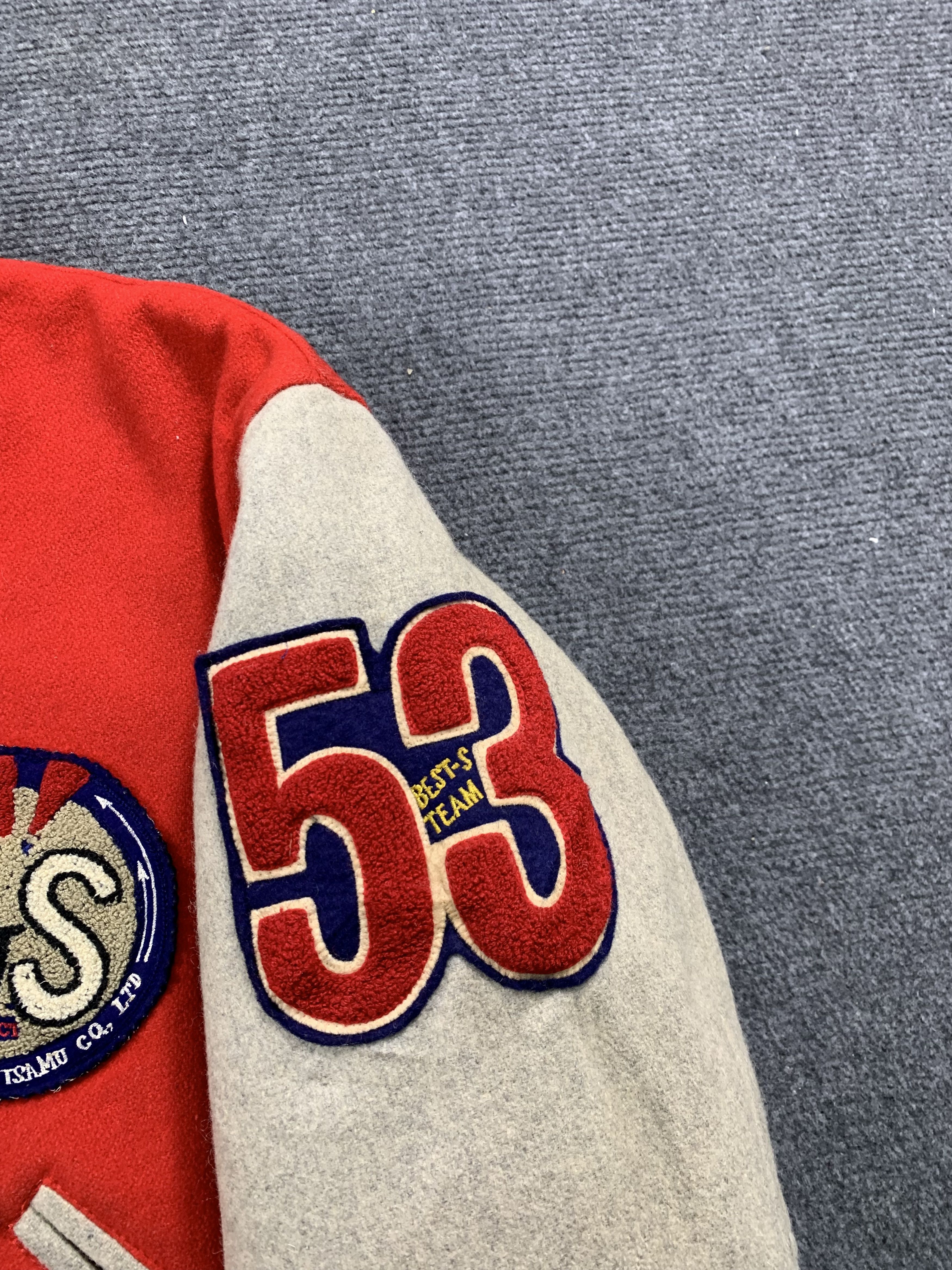 Japanese Brand Vintage Bests Racing ISAMU Button Up Wool Varsity Jacket Size US M / EU 48-50 / 2 - 9 Thumbnail