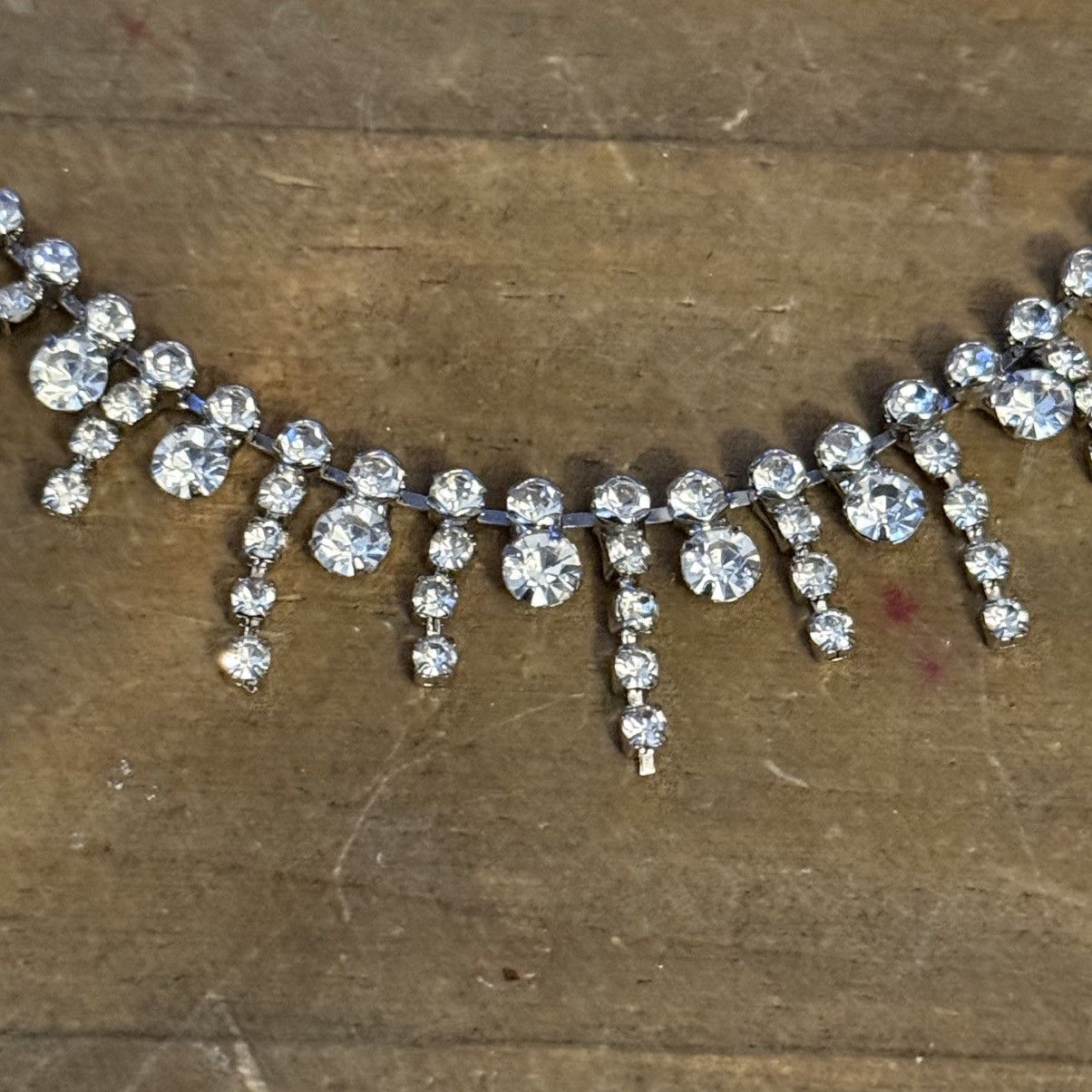 Other Silver tone rhinestone icicles necklace Size ONE SIZE - 2 Thumbnail