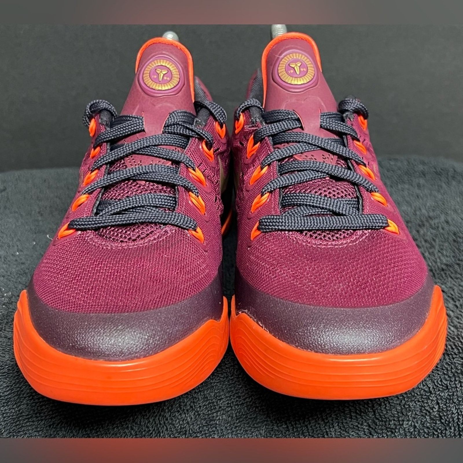 Nike Nike Kobe 9 IX Burgundy Gold Crimson GS 4.5Y Mamba Shoes Size US 6 / IT 36 - 5 Thumbnail