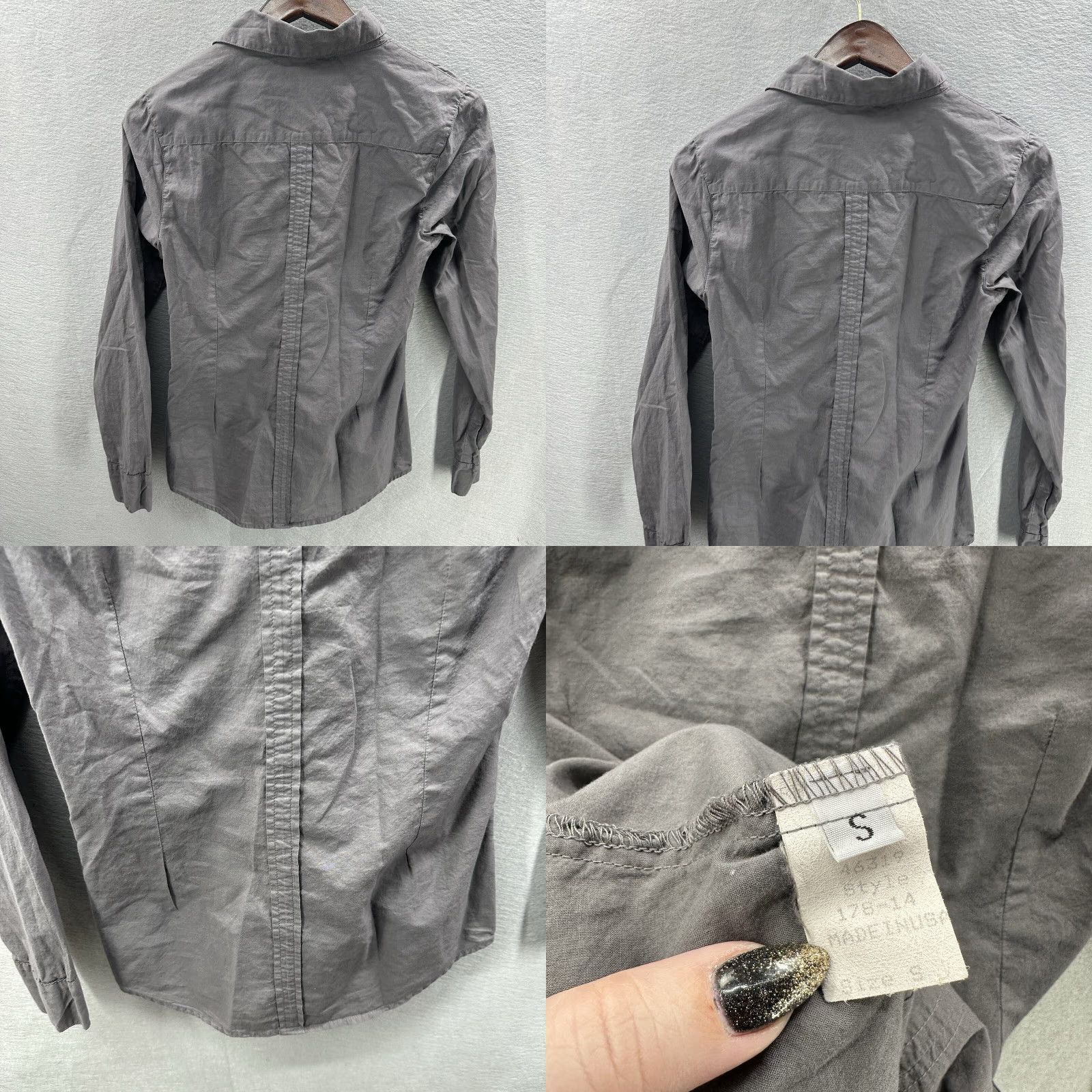 Vintage Vintage CP Shades Blouse Women's Small Button-Front Cottagecore Brown Long Sleeve Top Size S / US 4 / IT 40 - 8 Thumbnail
