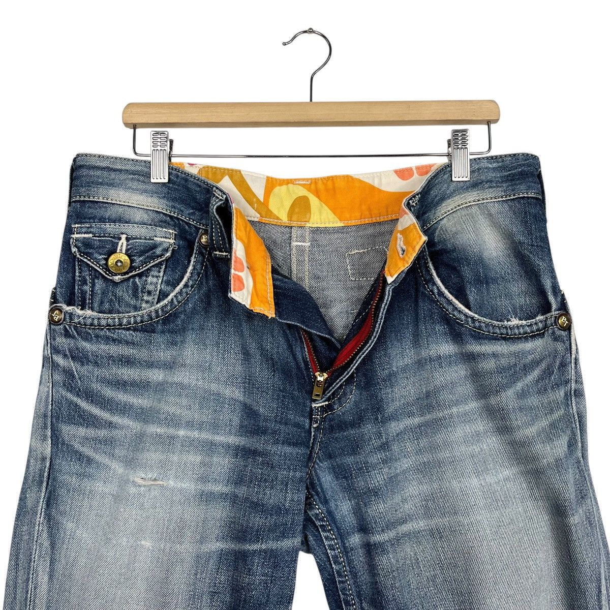 Edwin Vintage Edwin Blue Trip Denim Jeans Size US 34 / EU 50 - 15 Thumbnail