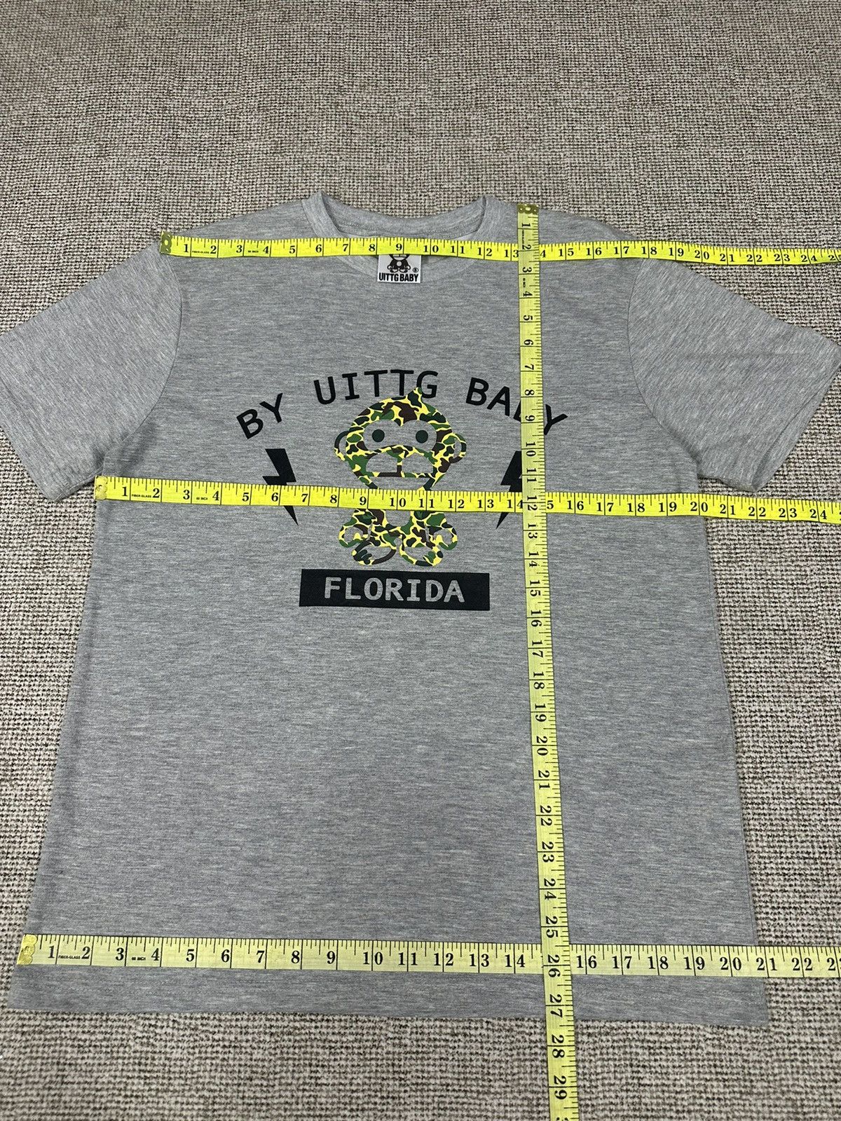 Japanese Brand UITTG Baby Milo Bape Florida Tshirt A956 Size US M / EU 48-50 / 2 - 5 Thumbnail