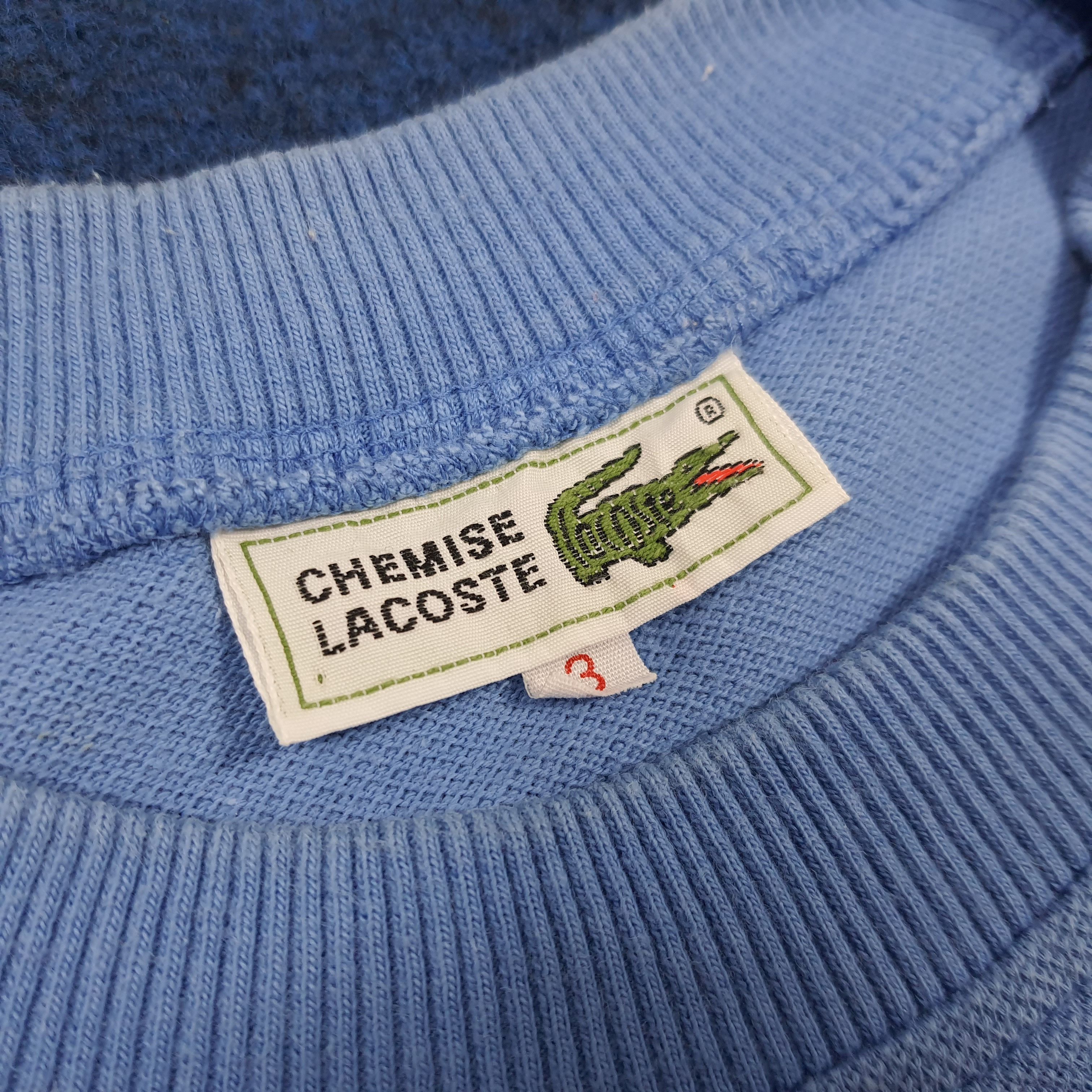 Lacoste Vintage Chemise Lacoste Big Logo Embossed Sweatshirt C306N6 Size US S / EU 44-46 / 1 - 5 Thumbnail