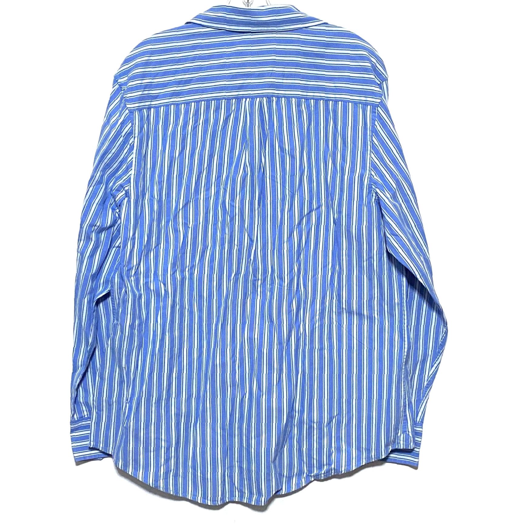 Mossimo Mossimo Striped Blue Button Shirt Mens XL Normcore Preppy Y2K Size US XL / EU 56 / 4 - 2 Thumbnail