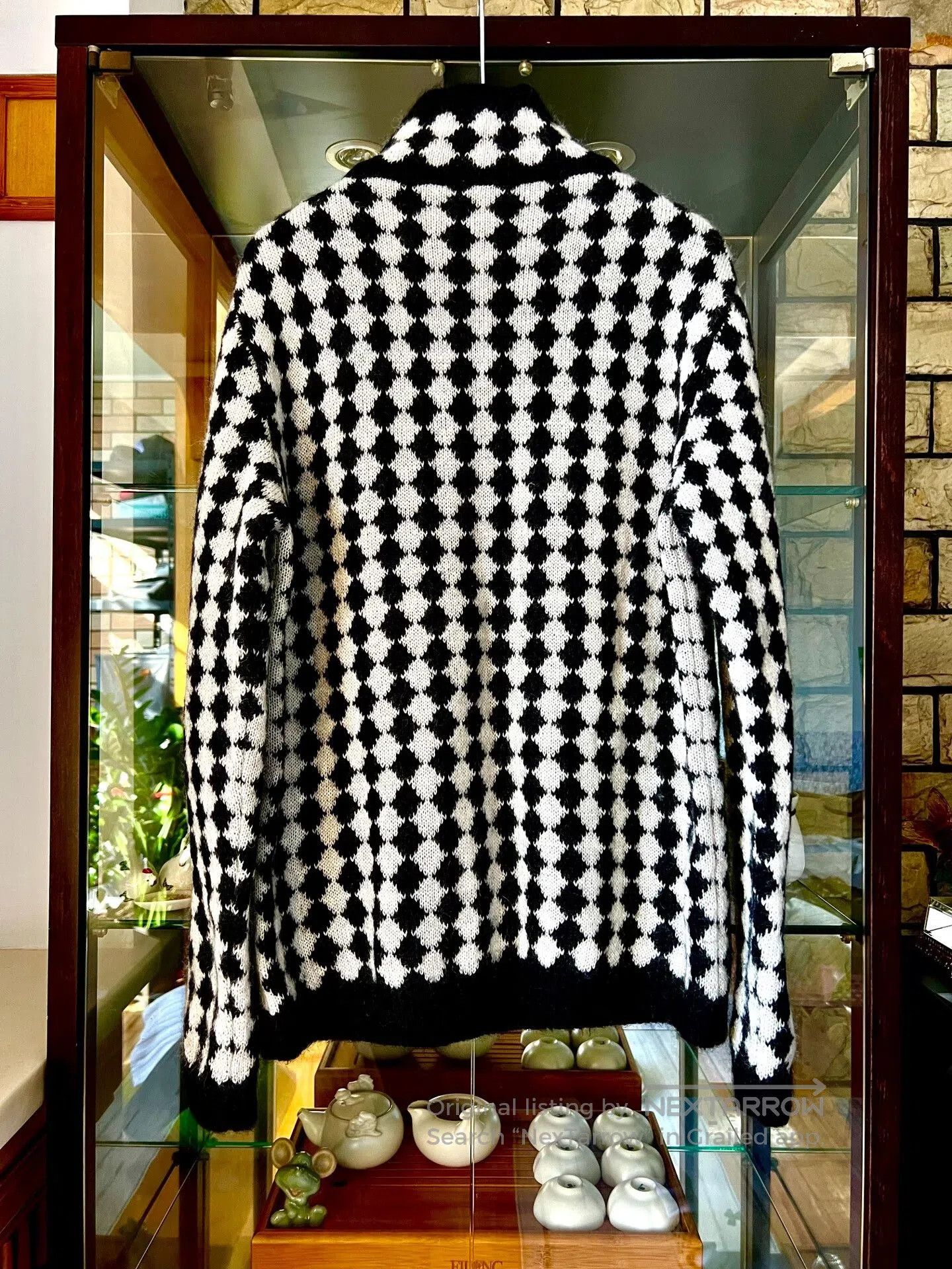 Saint Laurent Paris saint laurent black and white check turtleneck. Size US XL / EU 56 / 4 - 4 Thumbnail