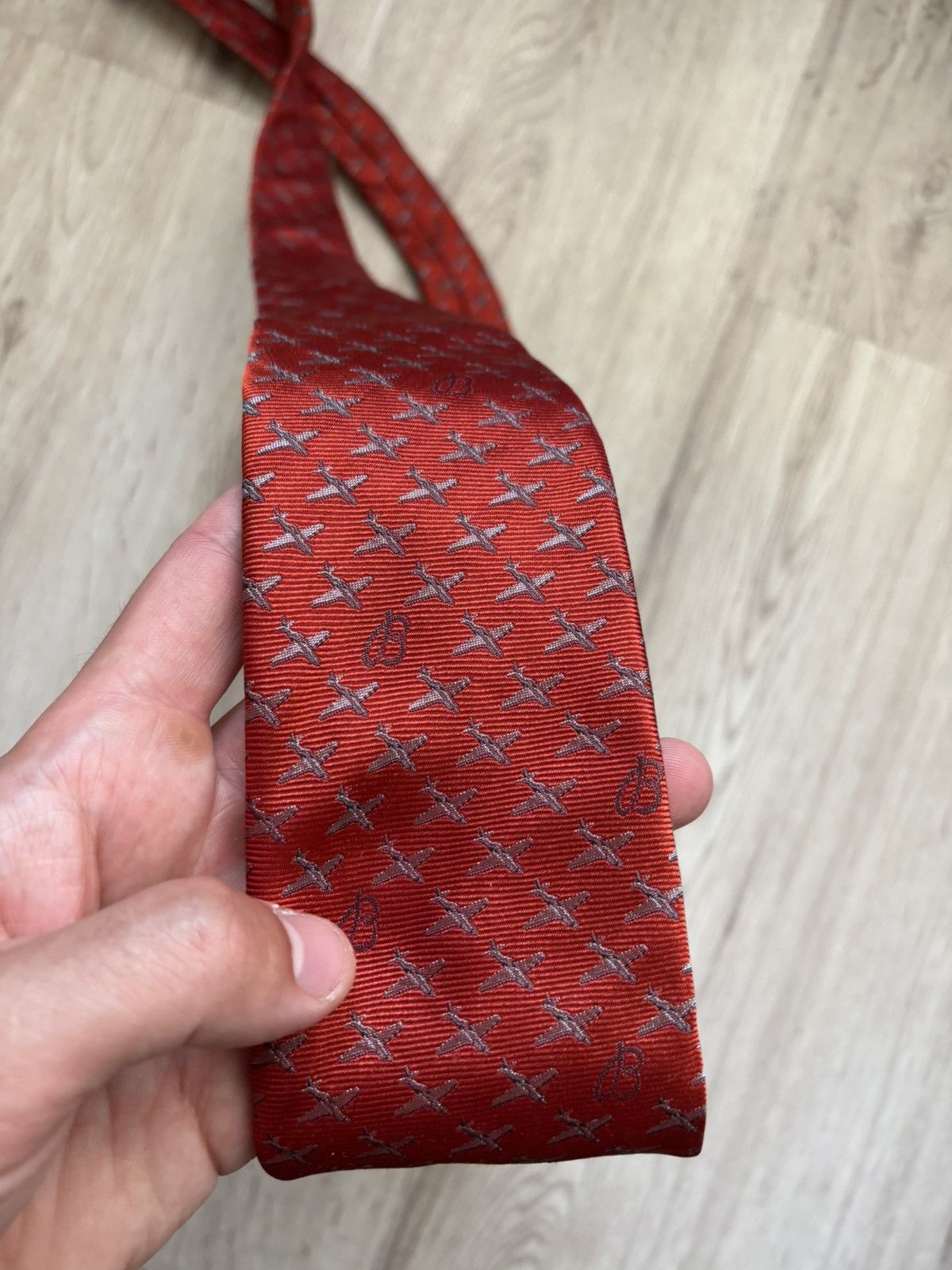 Breitling Breitling Tie Iconic Script "B Airplane" Logo Authentic Size ONE SIZE - 19 Thumbnail