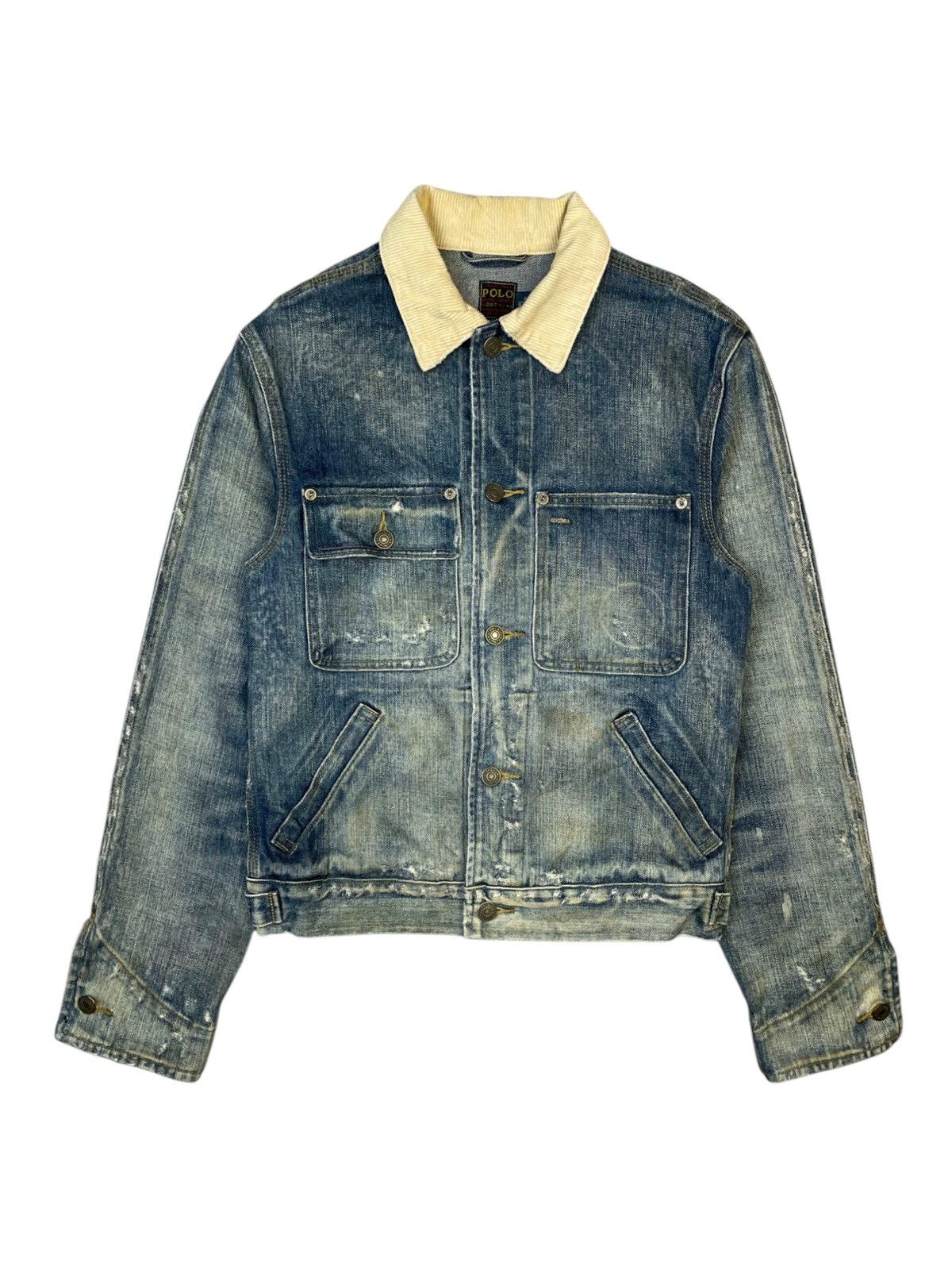 Polo Ralph Lauren SS14 Polo Ralph Lauren Rustic Denim Ranch Jacket Size US XS / EU 42 / 0 - 1 Thumbnail