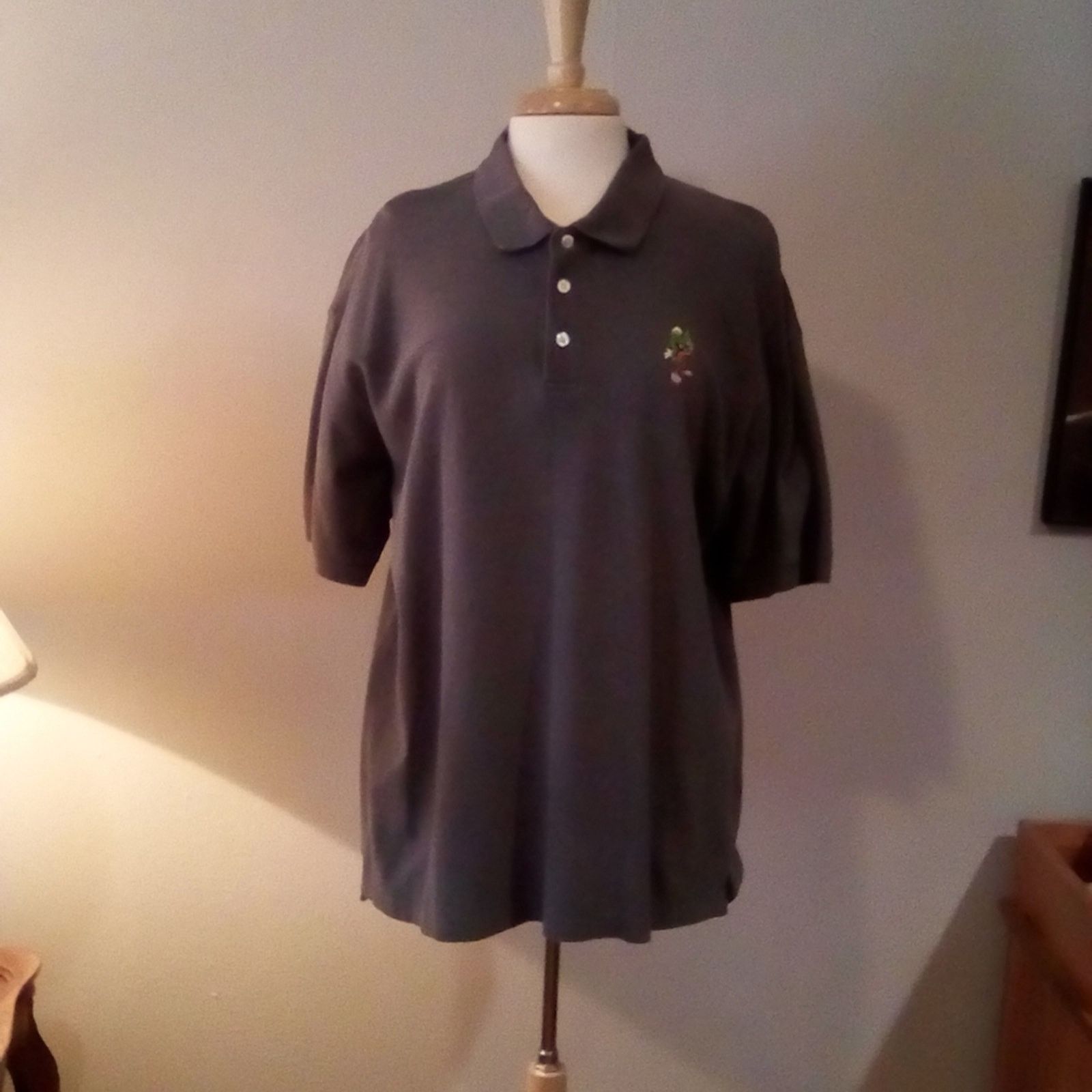 Warner Bros 2000 Warner Bros. Studio "Marvin the Martian" Polo Shirt XL Size US XL / EU 56 / 4 - 1 Thumbnail