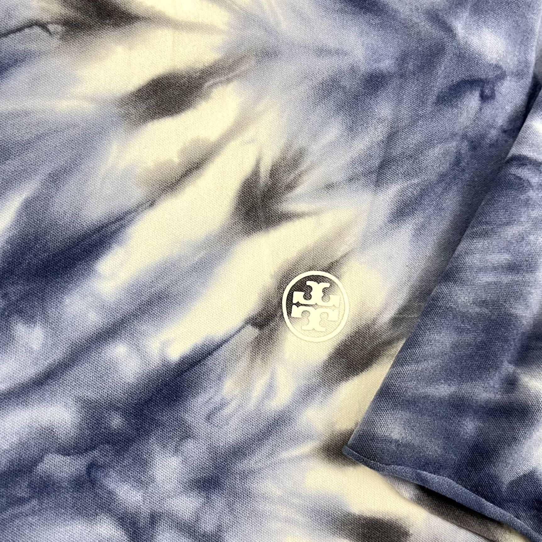 Tory Burch Tory Burch Sport Shirt Womens Medium Blue Tie Dye Mock Neck Stretch Compression Size M / US 6-8 / IT 42-44 - 2 Thumbnail