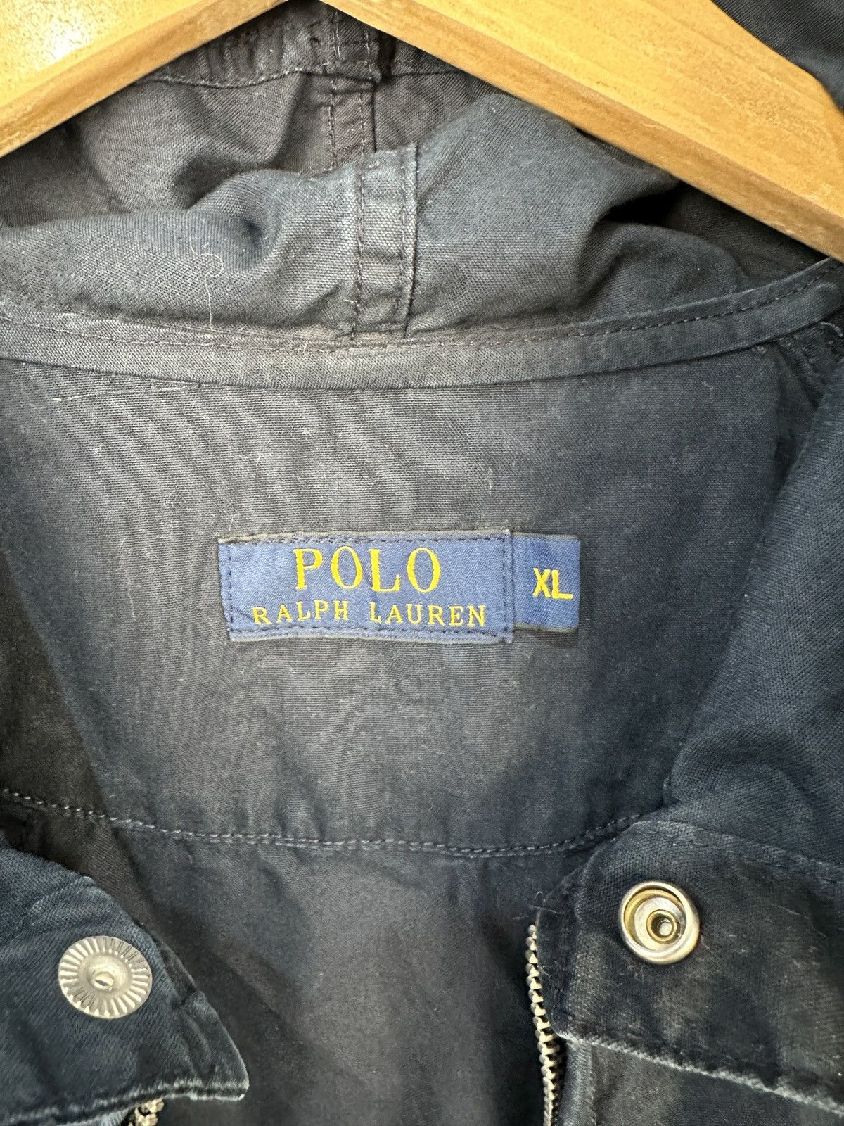 Polo Ralph Lauren Polo Ralph Lauren Hooded Windbreaker Jacket Navy Talon Zip Size US XL / EU 56 / 4 - 12 Thumbnail