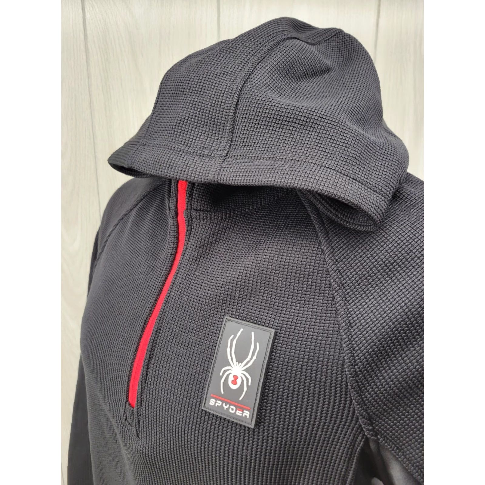Spyder VINTAGE? No. NWT Spyder Softshell Jacket 1/4 Zip Mens Black M Hydroweb Warm? Size US M / EU 48-50 / 2 - 3 Thumbnail