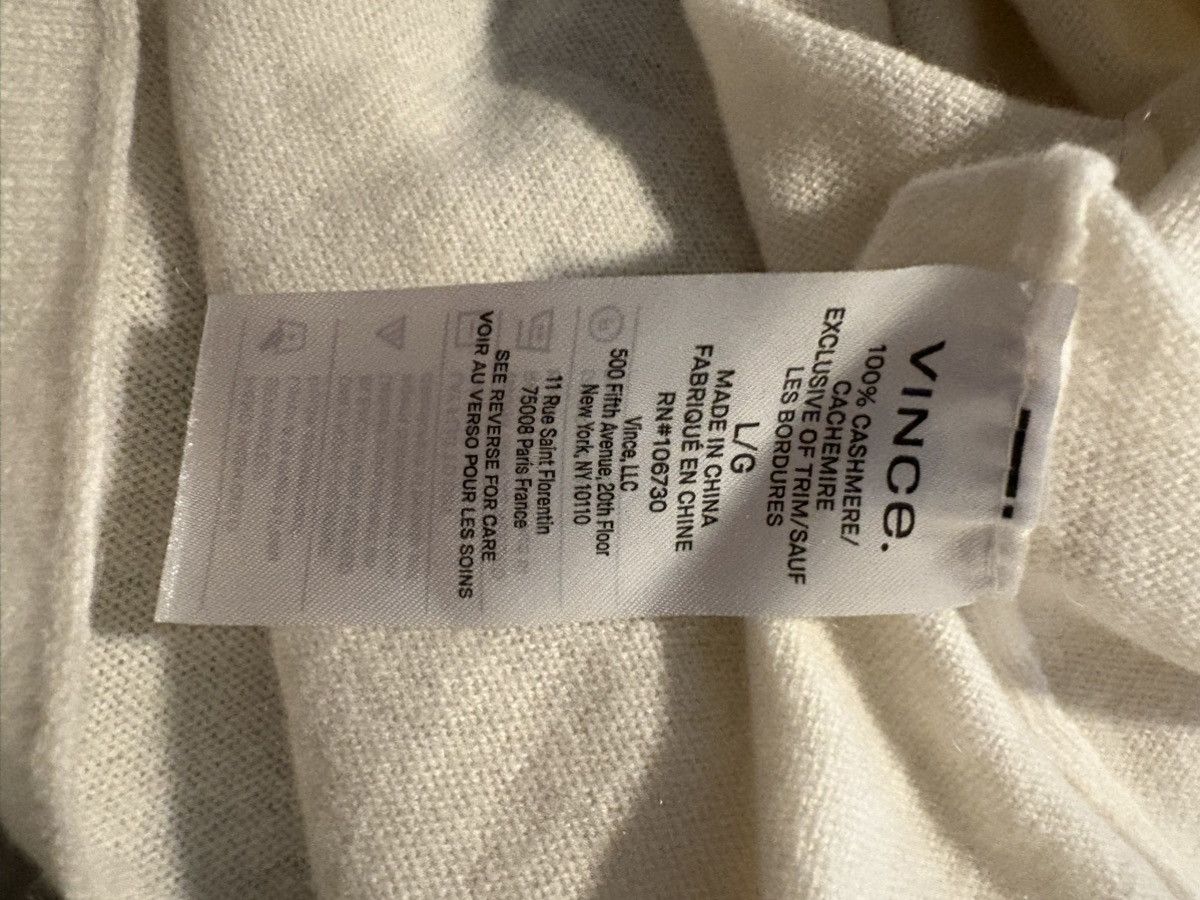 Vince Vince womens beige cashmere sweater size L Size L / US 10 / IT 46 - 3 Thumbnail