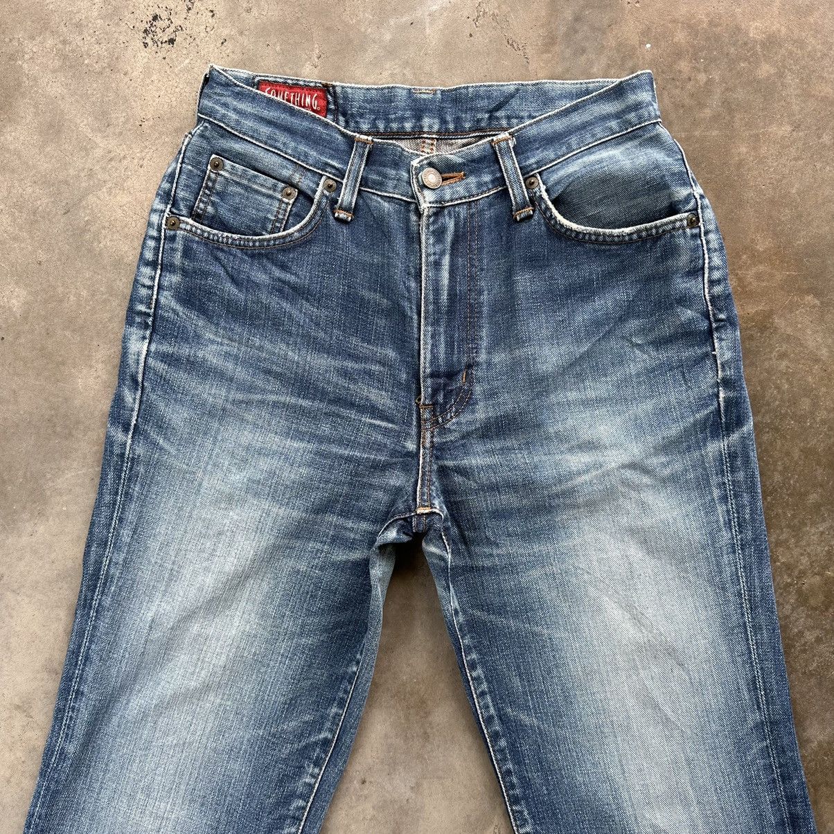 Edwin Vintage Edwin Something Faded Distressed Denim Jean Pant W27 Size US 27 - 3 Thumbnail