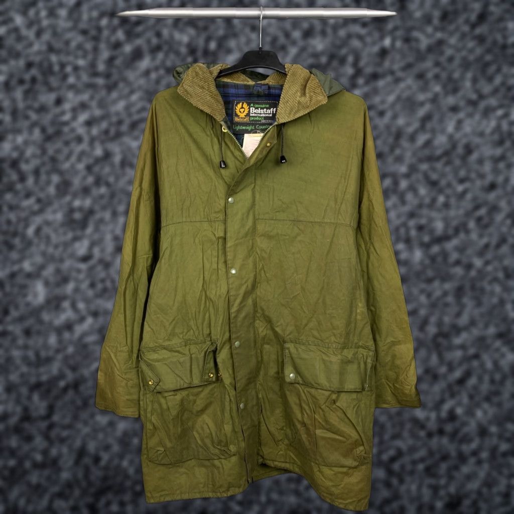 Belstaff Belstaff Lightweight Countryman Vintage Mens Jacket XL Green Motorcycle Jacket 90s Mens Size US XL / EU 56 / 4 - 1 Thumbnail