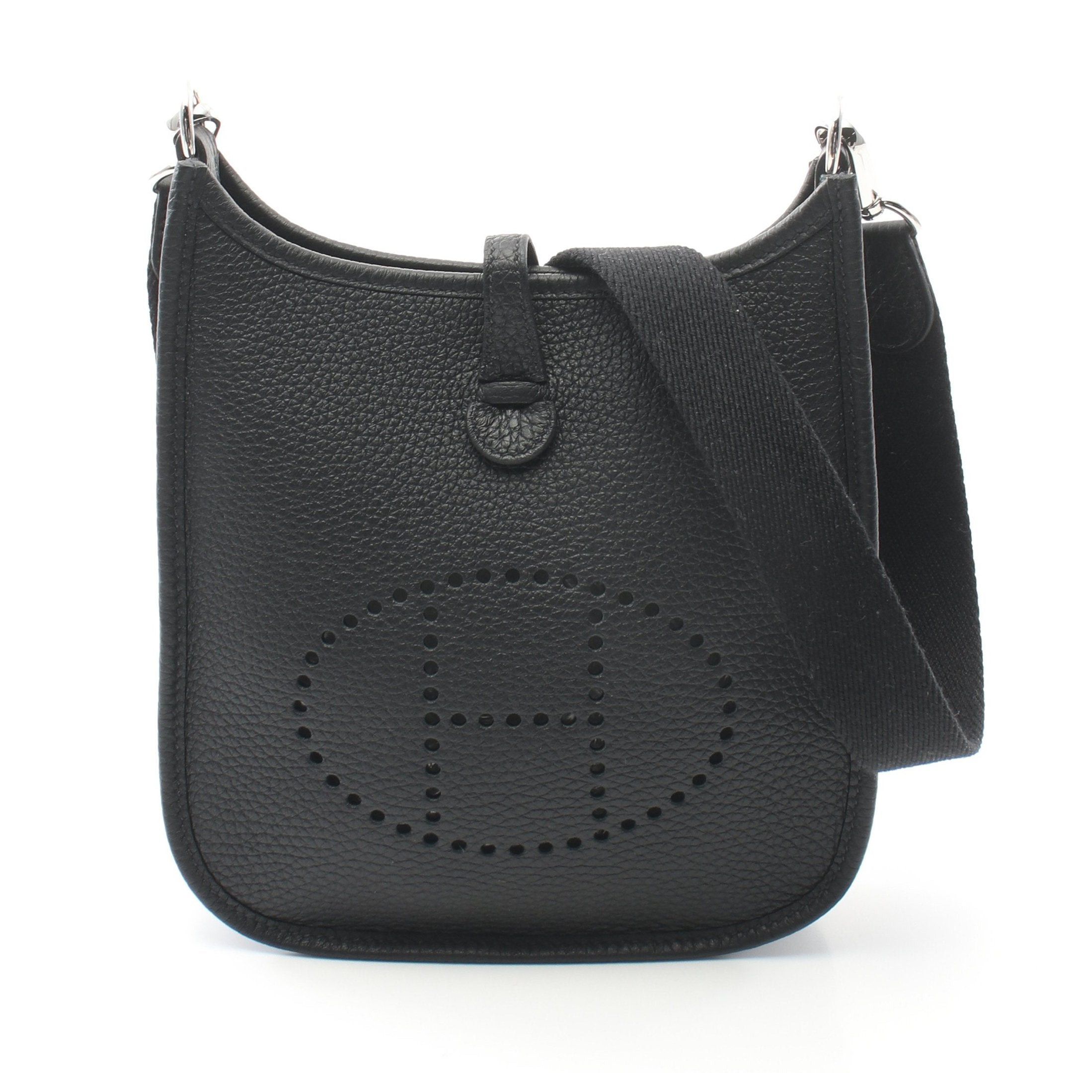 Hermes Hermes Evelyn Tpm Amazon Shoulder Bag Clemence Leather Black Silver Hardware B Stamp Size ONE SIZE - 1 Thumbnail