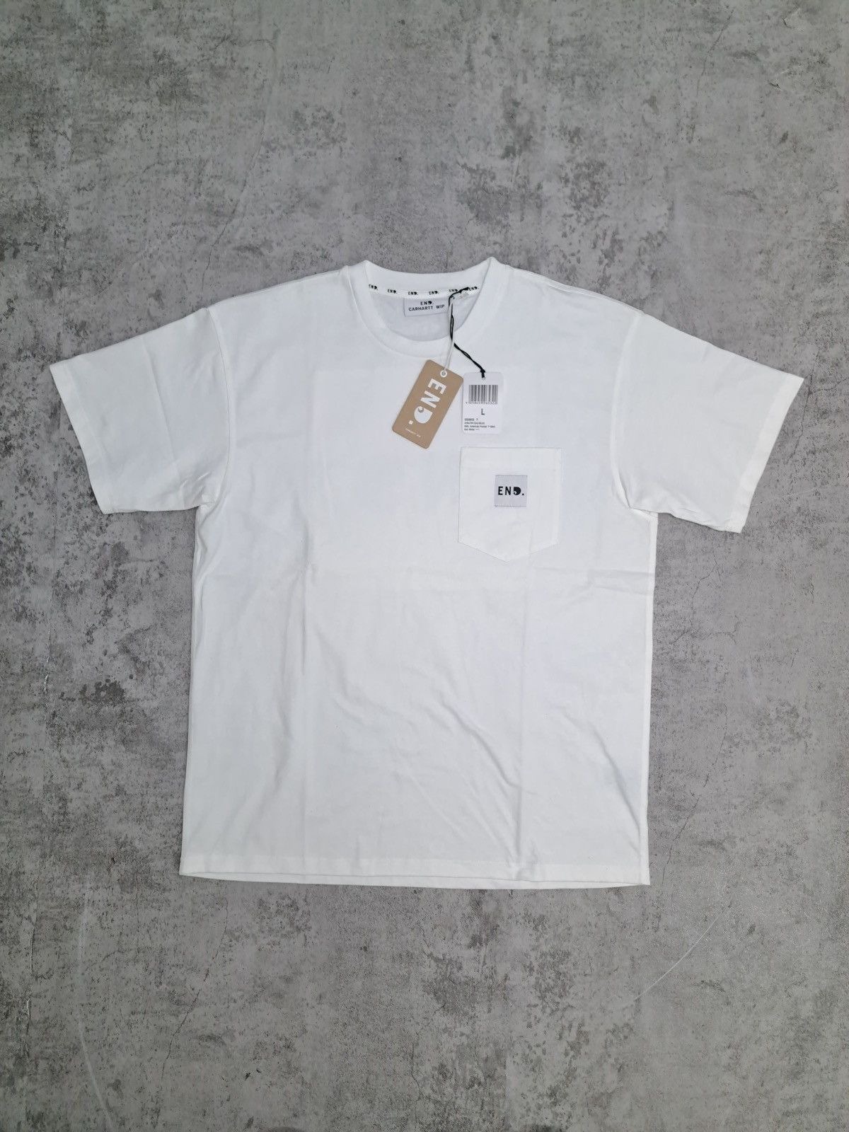 Carhartt Wip × END. Carhartt WIP x END T-Shirt American Crewneck w/ Pocket NWT Size US L / EU 52-54 / 3 - 3 Thumbnail