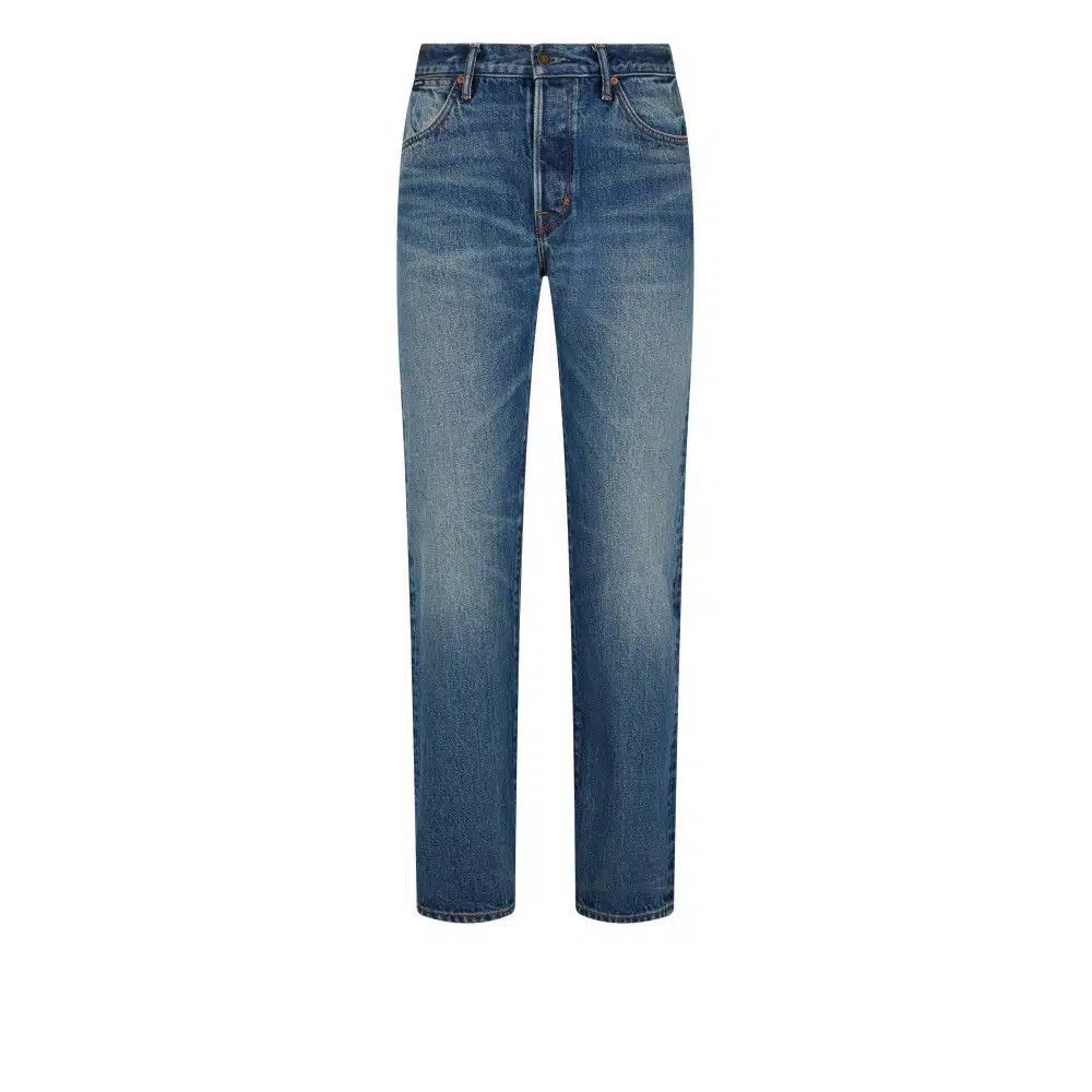 Tom Ford o1loc1c1225 DPR001 Selvedge Standard Fit Denim in Blue Size US 30 / EU 46 - 1 Thumbnail