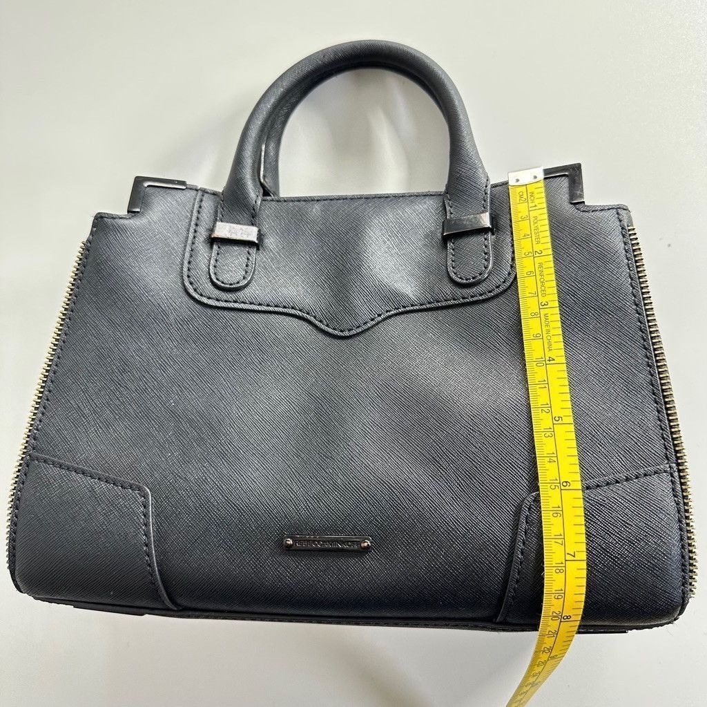 Rebecca Minkoff Rebecca Minkoff Saffiano Leather Black Satchel Crossbody Bag Size ONE SIZE - 18 Thumbnail