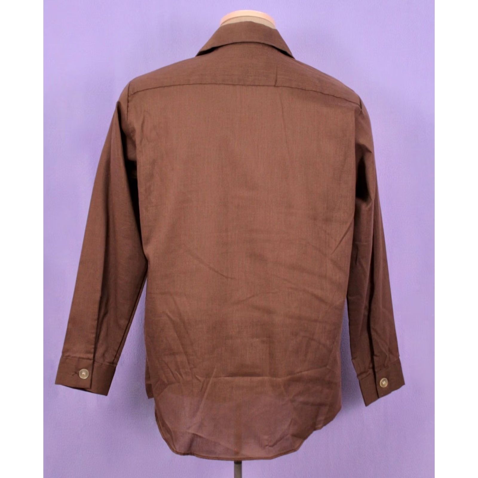 Vintage VINTAGE Mens VTG 70s 2 PC Argyle Brown Shirt & Vest Set Sz M 1970s Disco Shirt Mens Womens Size US M / EU 48-50 / 2 - 4 Thumbnail