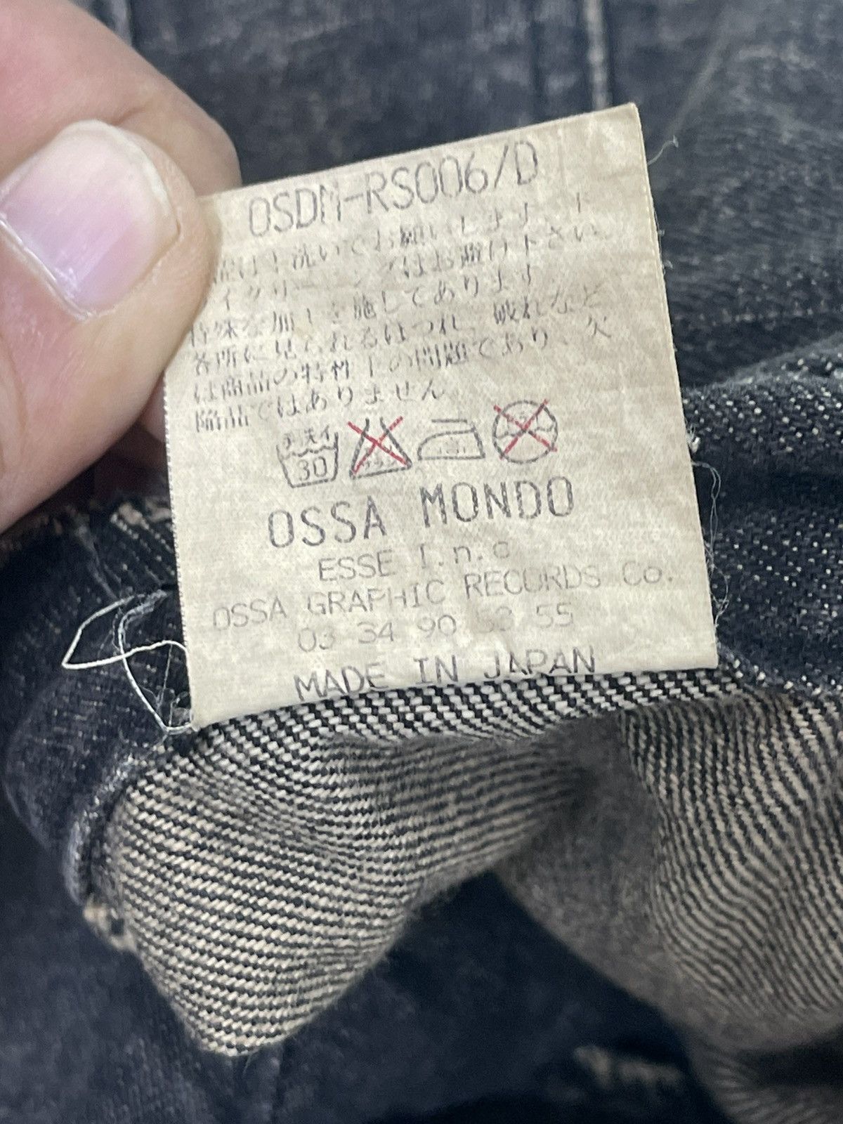 Japanese Brand Thrash Jeans Ossa Mondo 2🟦9 Size US 32 / EU 48 - 19 Thumbnail
