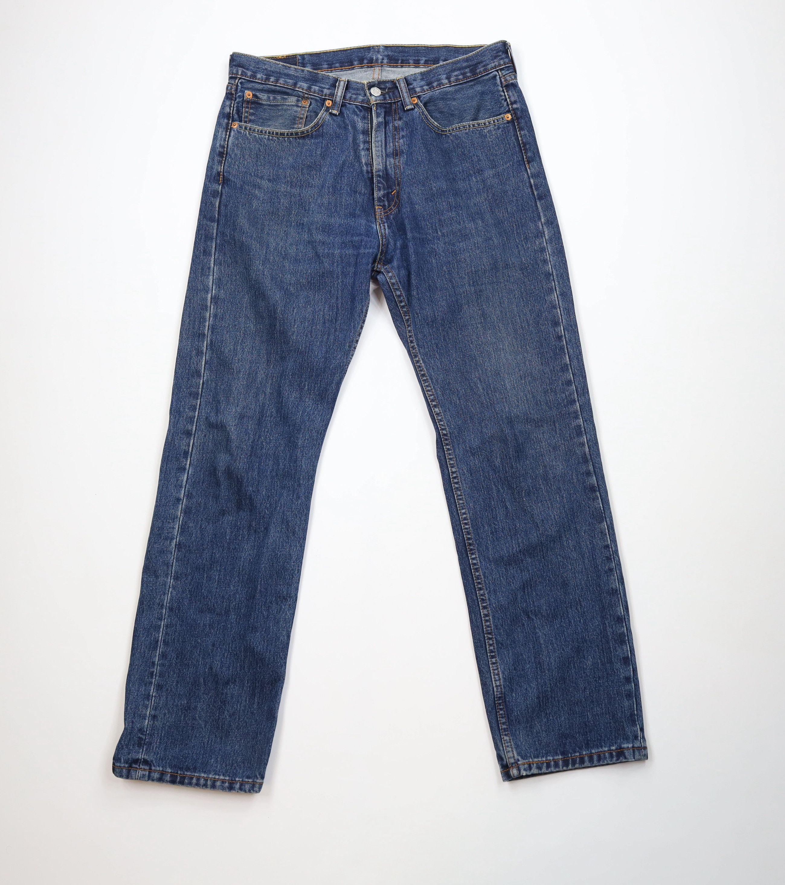 Levi's Vintage Y2K Levis 505 Regular Straight Leg Denim Jeans Blue Size US 34 / EU 50 - 1 Thumbnail