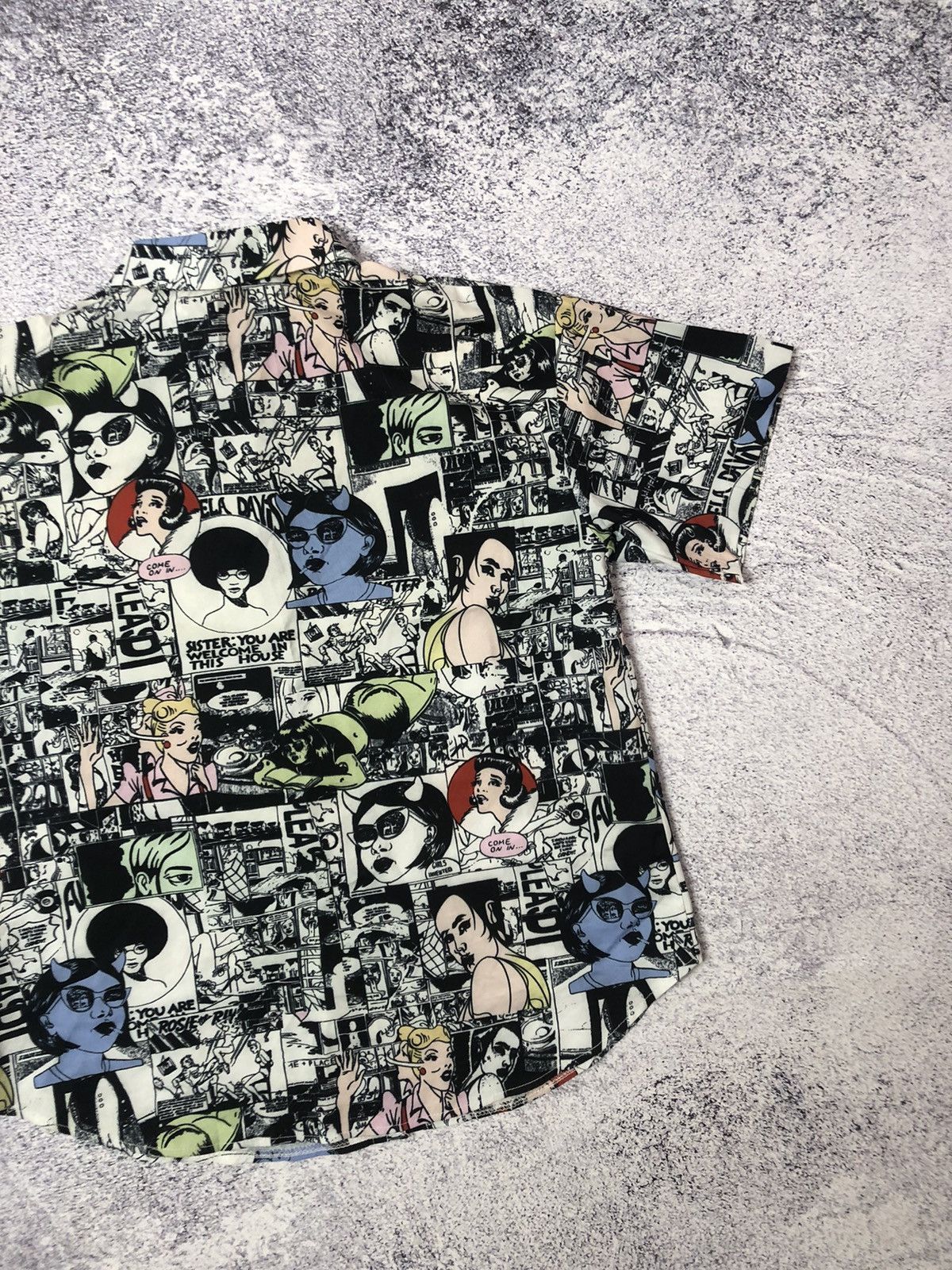 Vintage Vintage crazy Hawaiin y2k vintage usa rare drill ykk Size US S / EU 44-46 / 1 - 7 Thumbnail