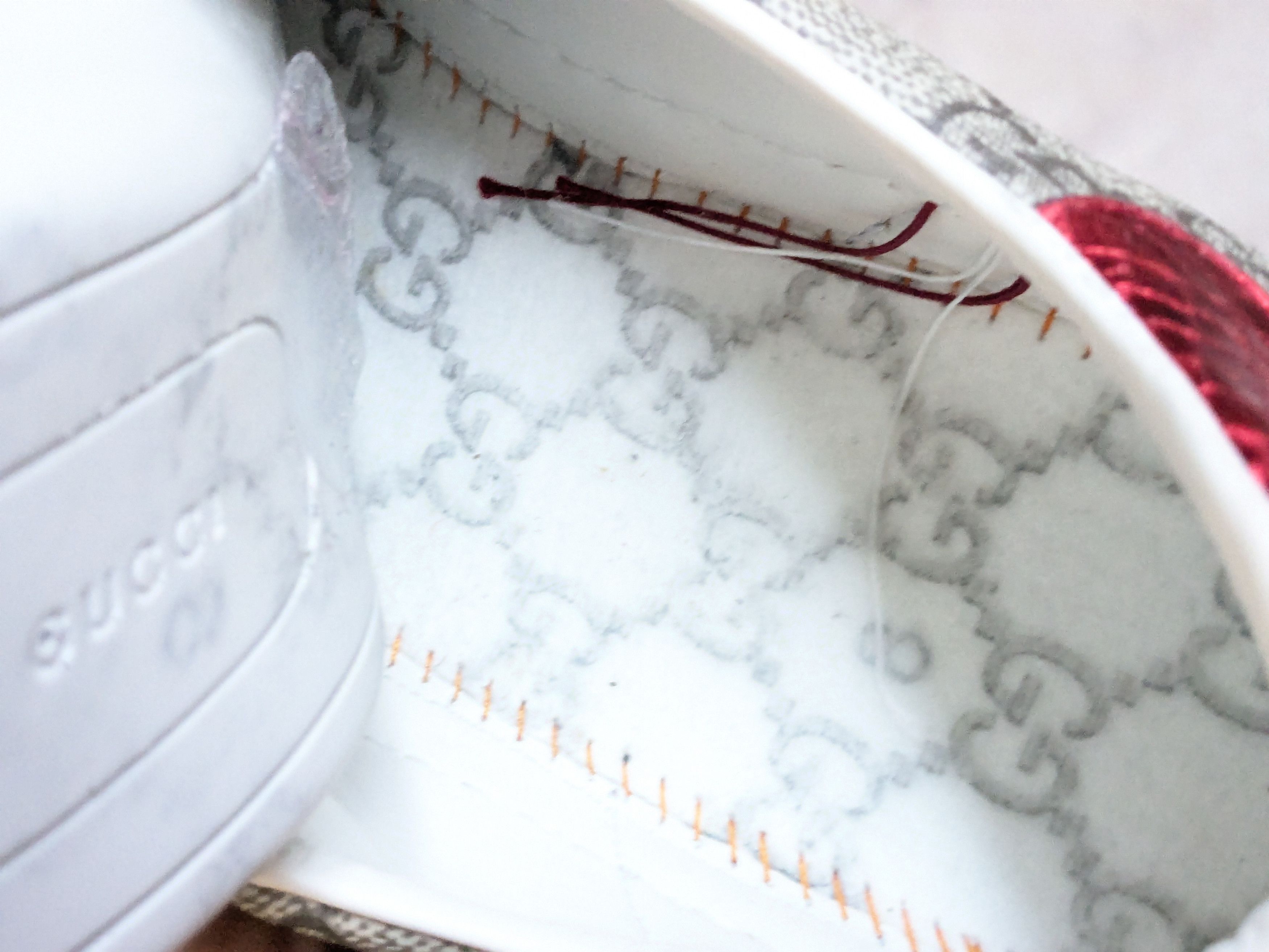 Gucci Gucci Ace Supreme 9.5 Monogram Logo GG Red Low Size US 9.5 / EU 42-43 - 8 Thumbnail