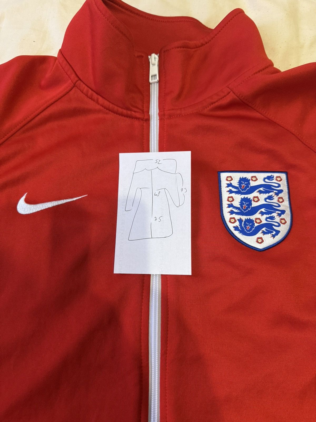 Nike Nike England 2016 2017 Soccer Jacket Size US XXL / EU 58 / 5 - 7 Thumbnail