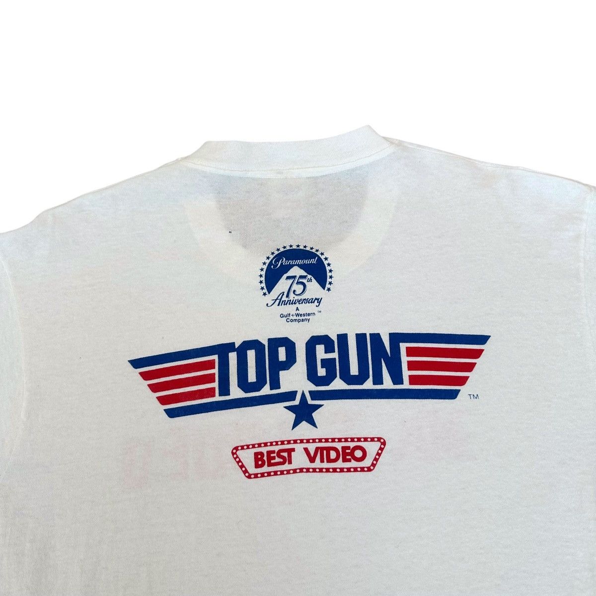 Fruit Of The Loom Vintage 1986 Top Gun movie Paramount pictures promo shirt Size US L / EU 52-54 / 3 - 3 Thumbnail