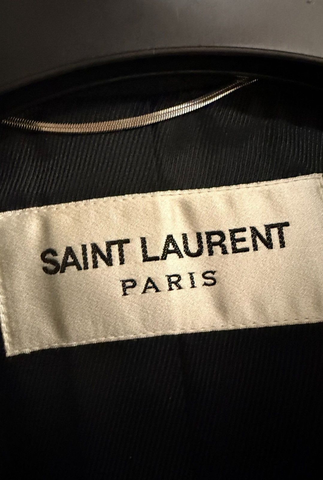 Saint Laurent Paris Saint Laurent Paris 2013FW Lambskin & Wool Spliced Jacket Size US L / EU 52-54 / 3 - 3 Thumbnail