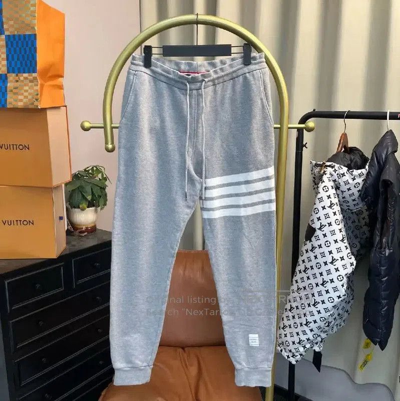 Thom Browne Gray Cotton Women's Sweatpants .