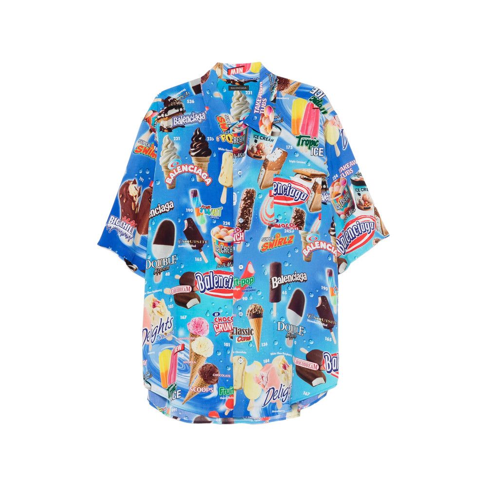 Balenciaga Balenciaga BLUE Shirts Size US M / EU 48-50 / 2 - 1 Thumbnail