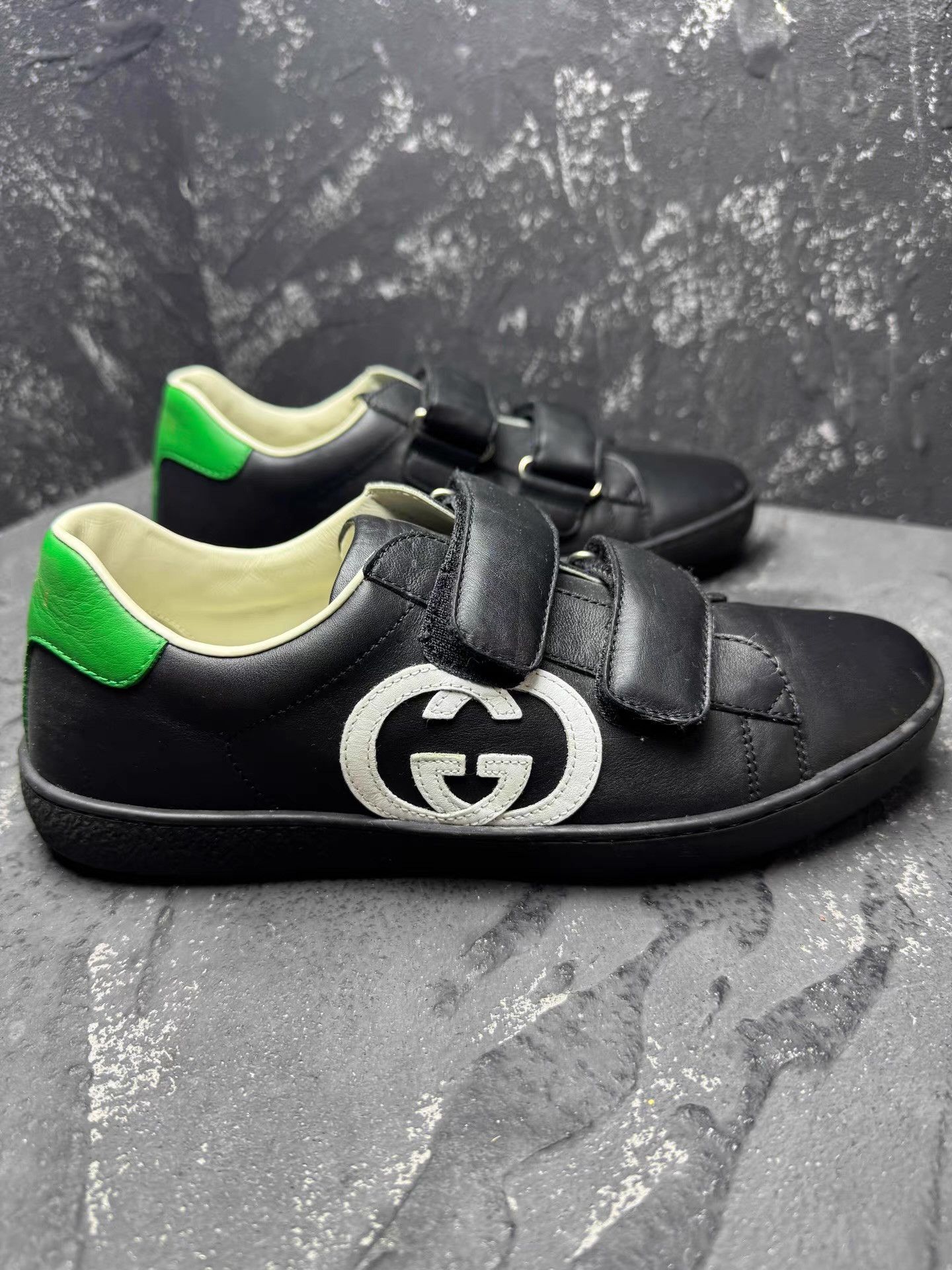 Gucci GUCCI Black & White Double G Sneakers Q10 Size US 5 / EU 37 - 4 Thumbnail